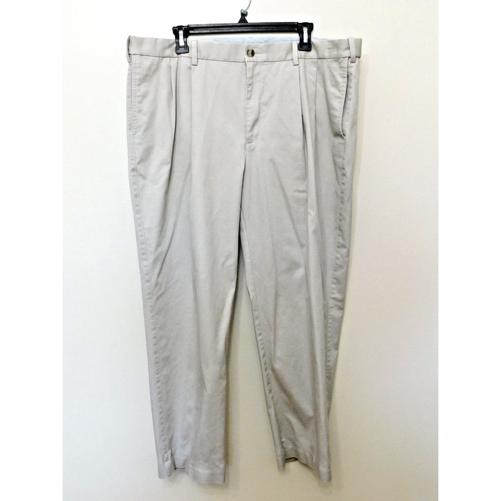 Savane Khaki Stretch Waist Men's Khaki Pants Size 40x29